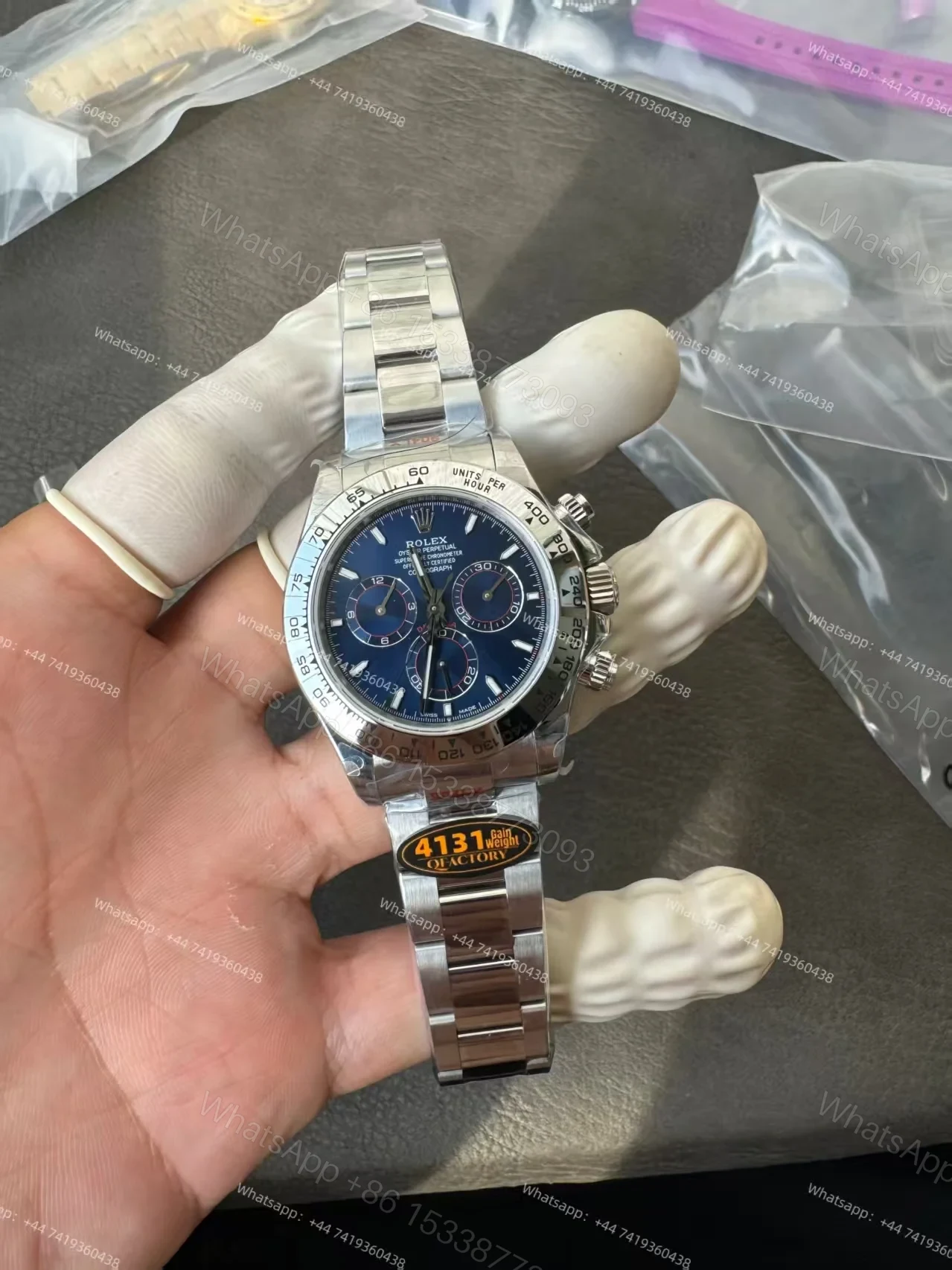 View 2 of Rolex Super Clone Daytona M126509-0005 Blue Dial 4131 Movement