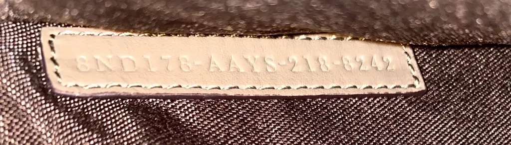 View 3 of Fendi Roma Python-Embossed Clutch: Taupe Luxury Statement