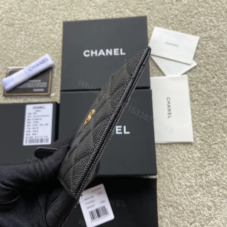 View 7 of Chanel Style Cardholder: Quilted Luxury in Compact Icon