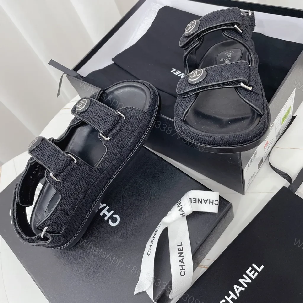 View 5 of Patterned Textured Sandals with Signature Hardware Edge