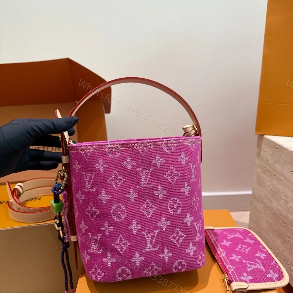 View 2 of Louis Vuitton All In BB Fuchsia Denim 18cm M27626