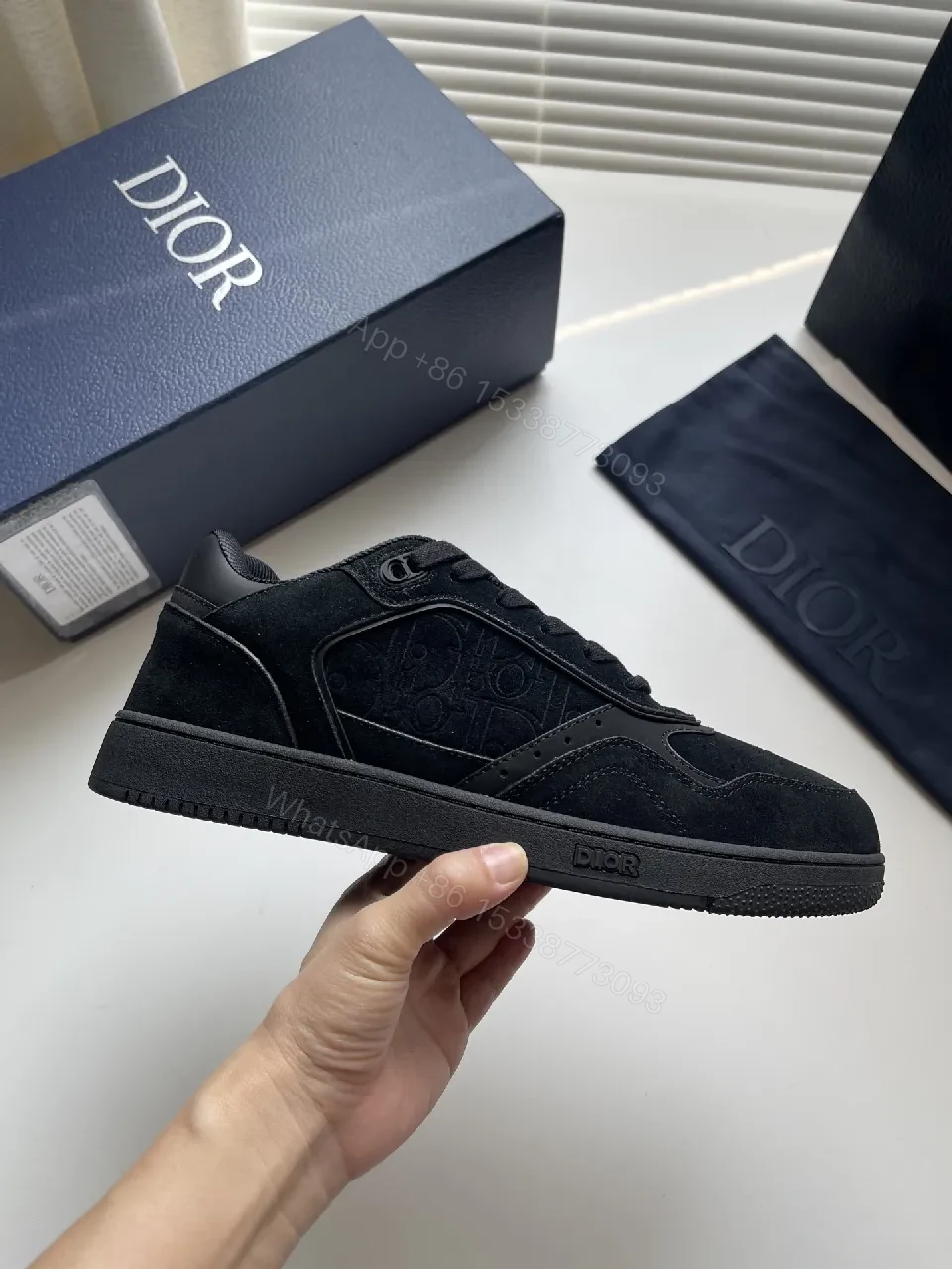View 8 of Black Texture-Detail Sneaker: Subtle Luxe, All-Day Comfort
