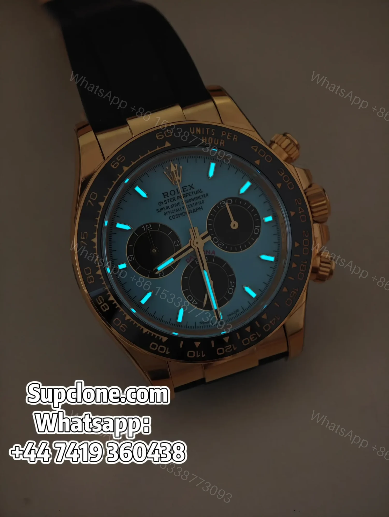 View 2 of Rolex Super Clone Daytona M126518LN-0014 Tiffany Blue Dial 4131 Movement