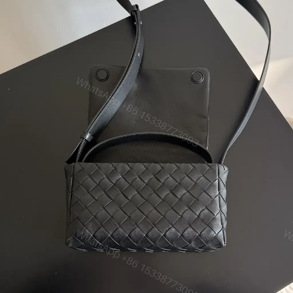 View 6 of Compact braided leather crossbody bag — timeless everyday luxury