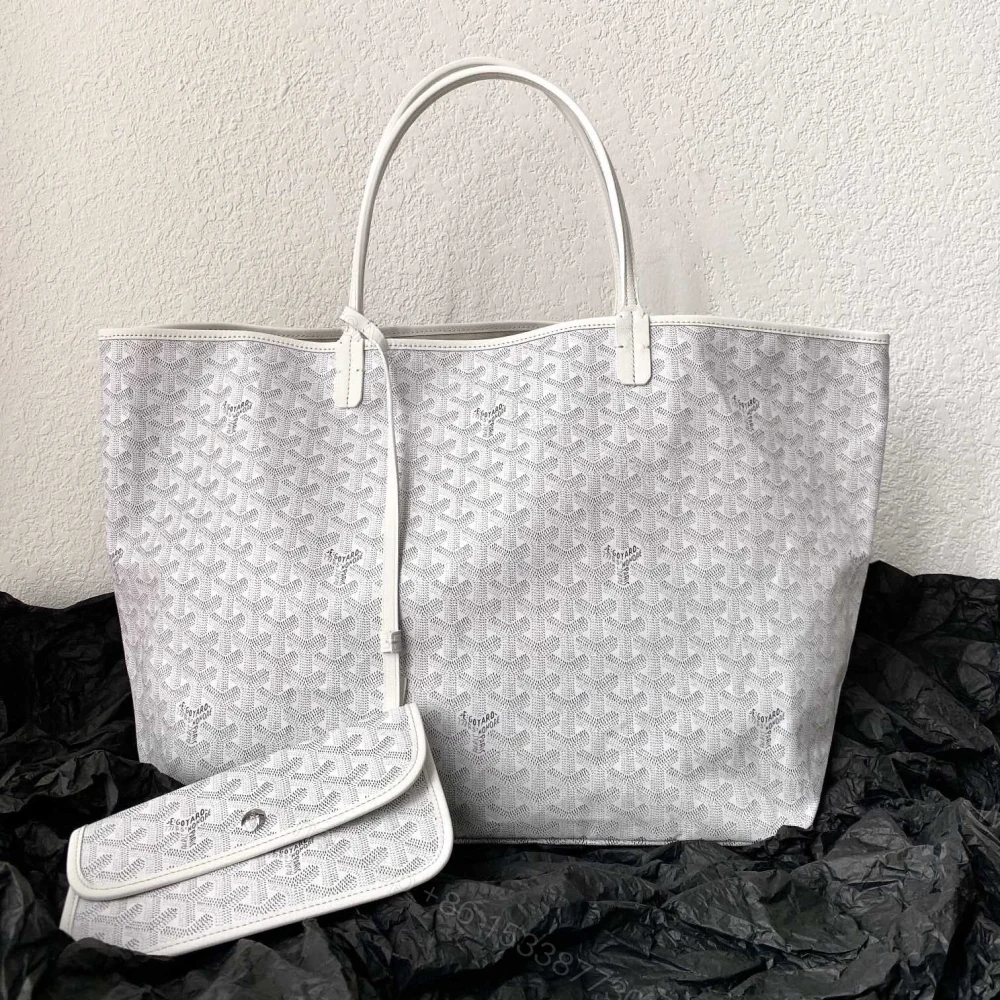 View 2 of 高仿Goyard*STLOUI3滿印Tote媽咪袋白色大號免檢版