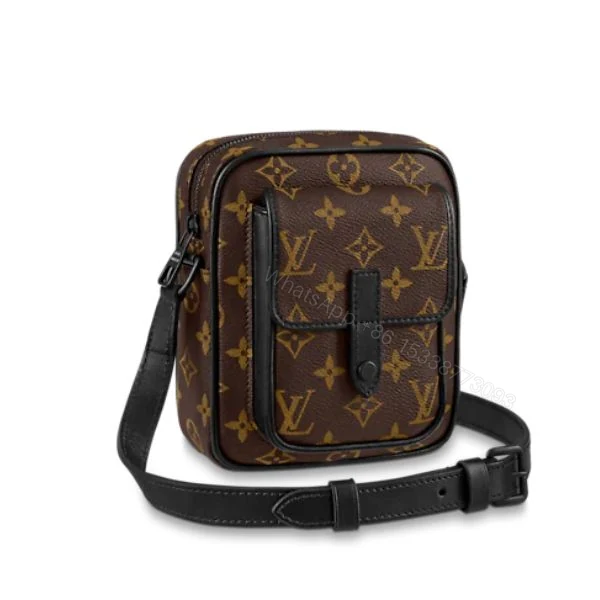 LOUIS VUITTON CHRISTOPHER WEARABLE WALLET MONOGRAM BROWN 18CM M69404 — view 1