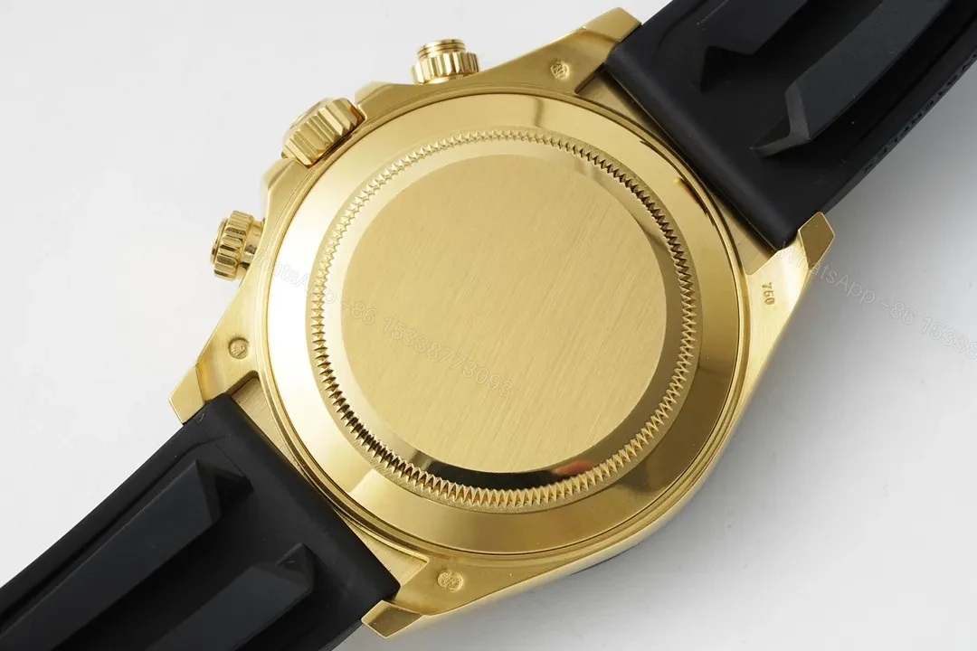 View 8 of BL Factory Clean Factory KING Rolex Daytona Gold Black Rubber Strap