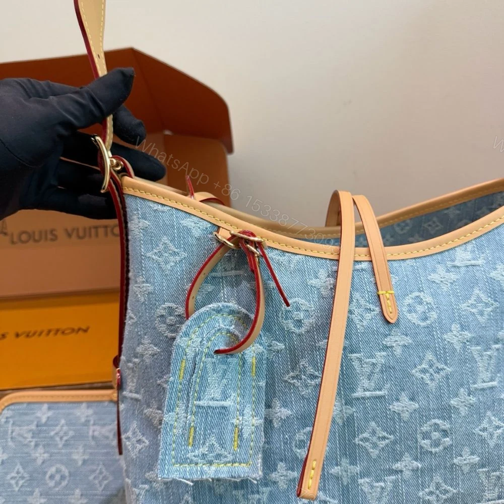 View 5 of Louis Vuitton Carryall PM Blue 30Cm