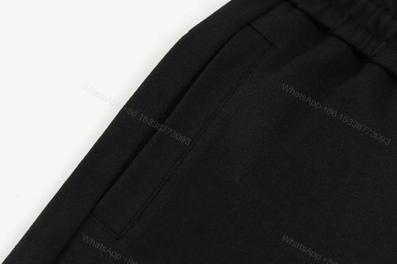 View 8 of Black Drawstring Shorts – Luxury Logo, Modern Casual Style