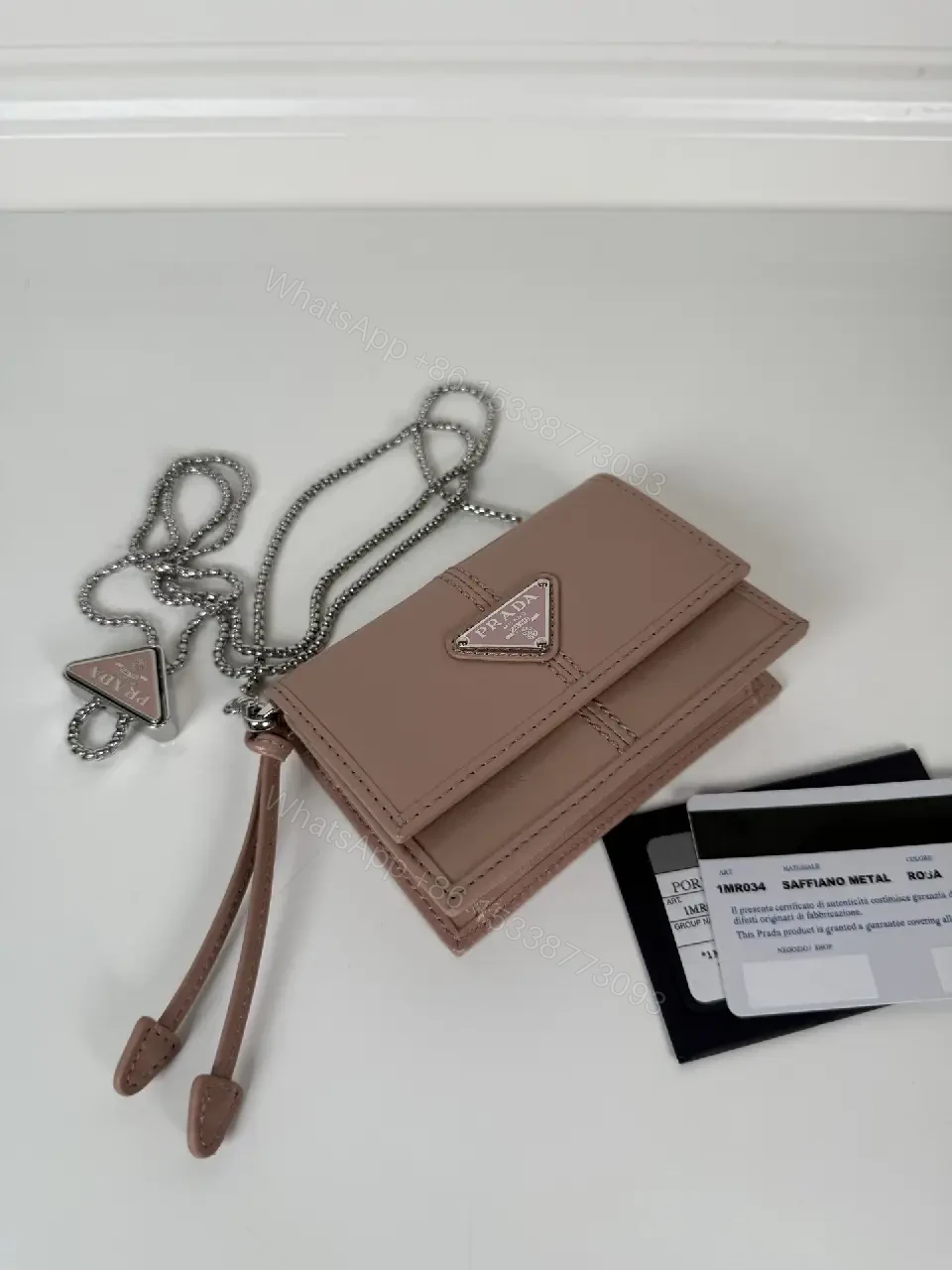 View 5 of Blush Leather Mini Bag: Chic, Logo-Free, Crossbody Ready