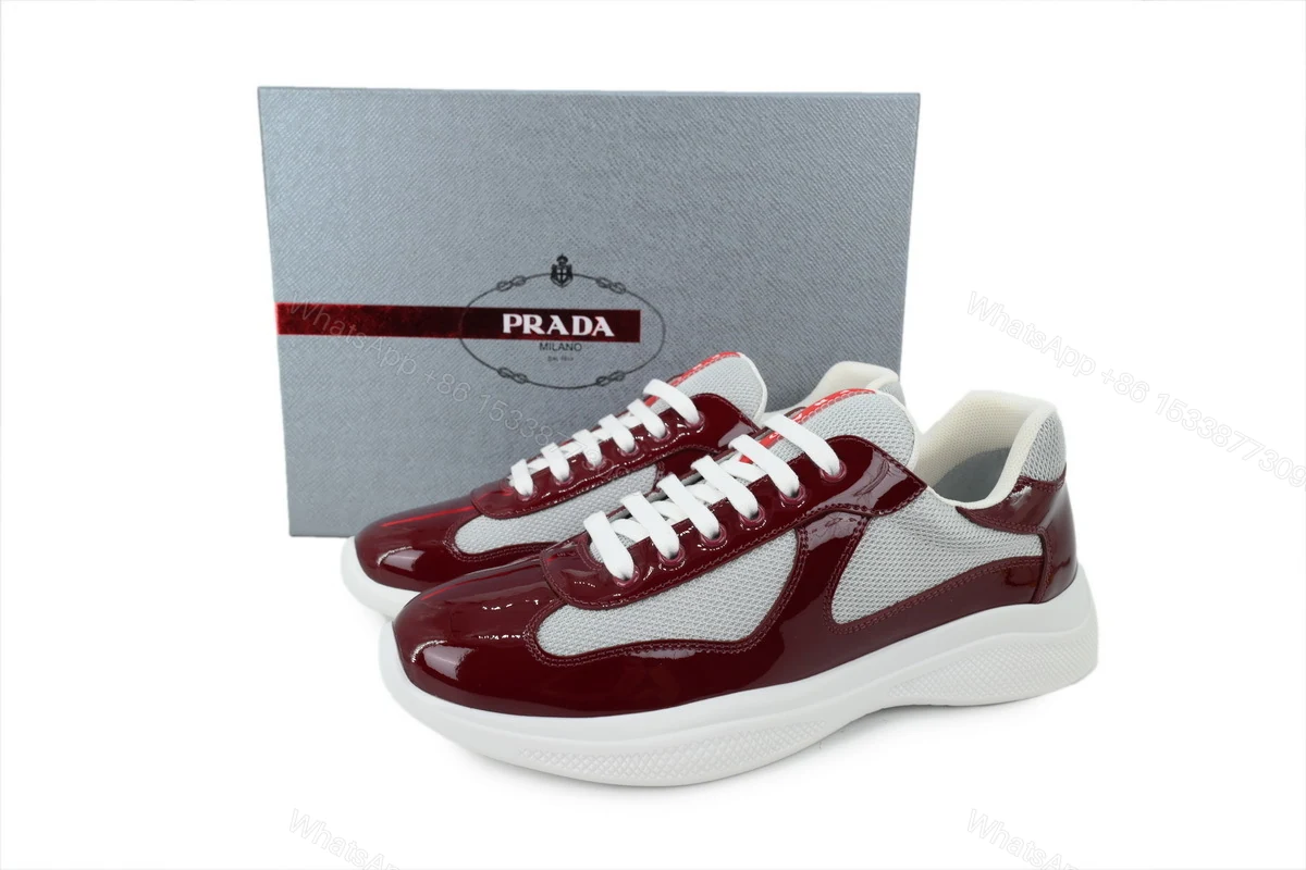 View 6 of Prada Sneakers Wine Red