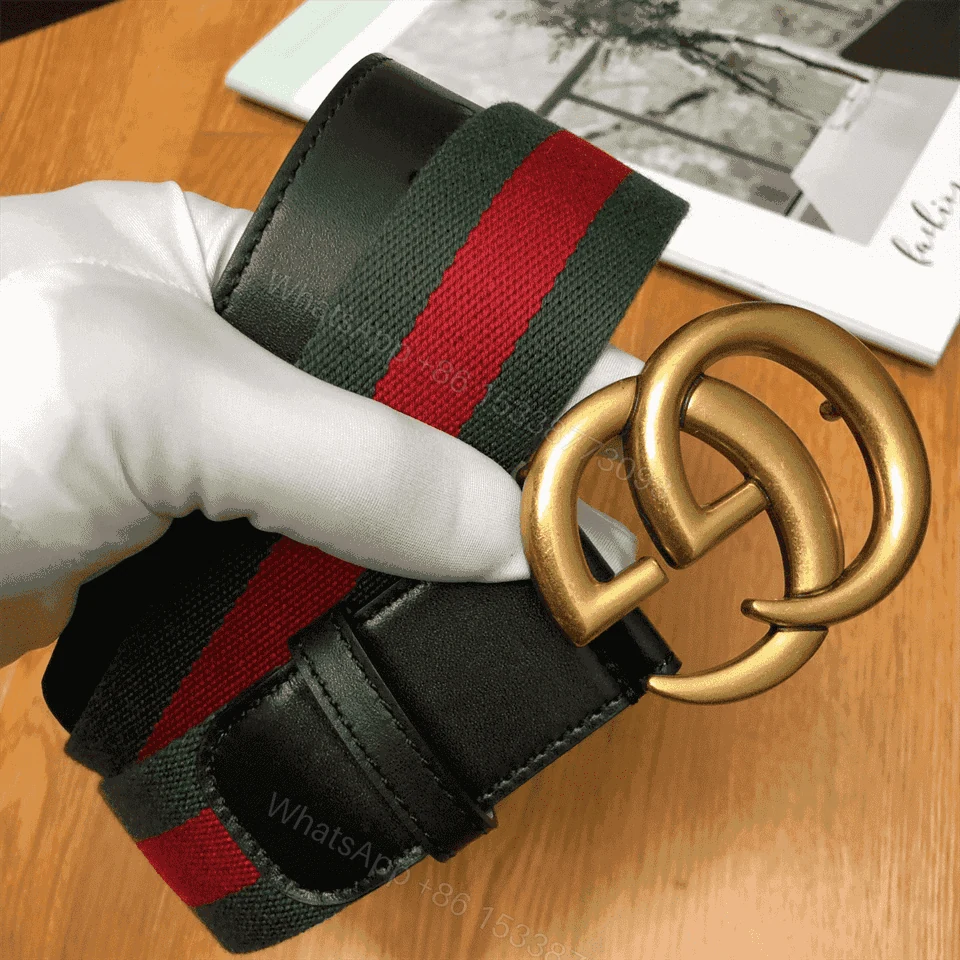 View 8 of GUCCI GG BELT CUIR GREEN/RED LEATHER NE.RO – B13