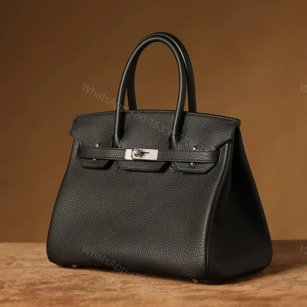View 7 of 高仿Hermes*Birkin30黑色銀扣免檢版