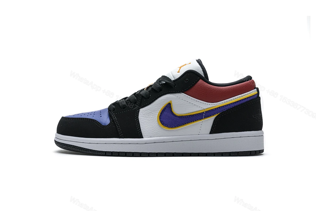 View 12 of Air Jordan 1 Low Lakers Top 3 CJ9216-051