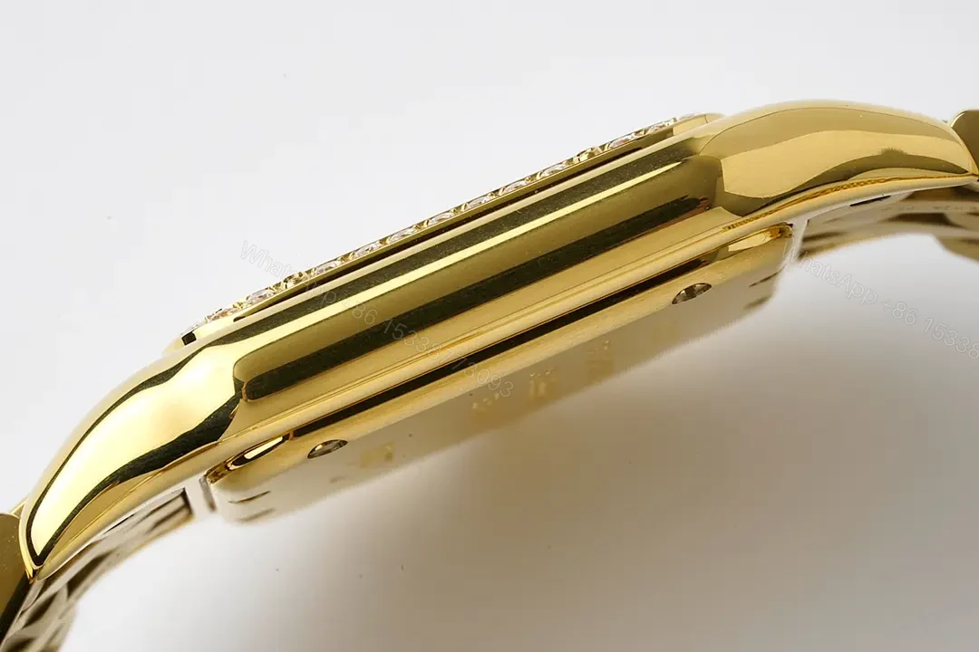 View 5 of Cartier Panthère de Cartier Yellow Gold 27x37mm Quartz Watch with Diamond Bezel