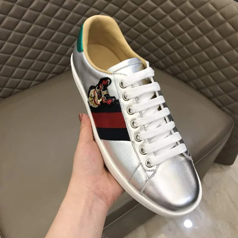 View 7 of GUCCI METALLIC ACE EMBROIDERED SNEAKER – GC29