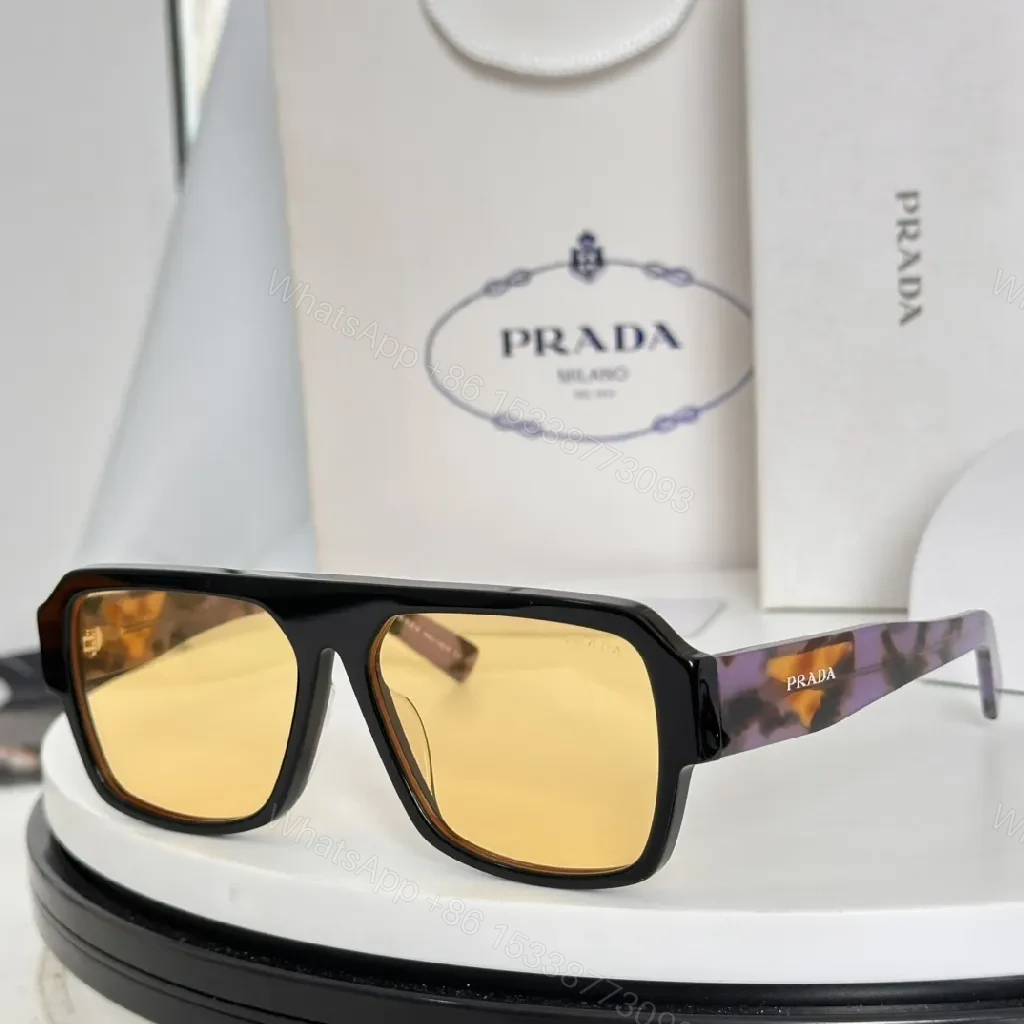 View 5 of Oversized Square Sunglasses: Glossy Black Acetate, Luxe Vision