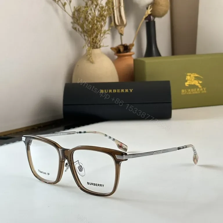 View 2 of Burberry Black & Gold Acetate Titanium Eyeglasses - Luxury Everyday