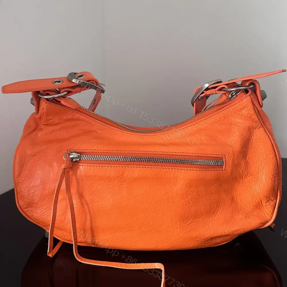 View 2 of 高仿Balenciaga*LeCagole系列餃子包橙色S