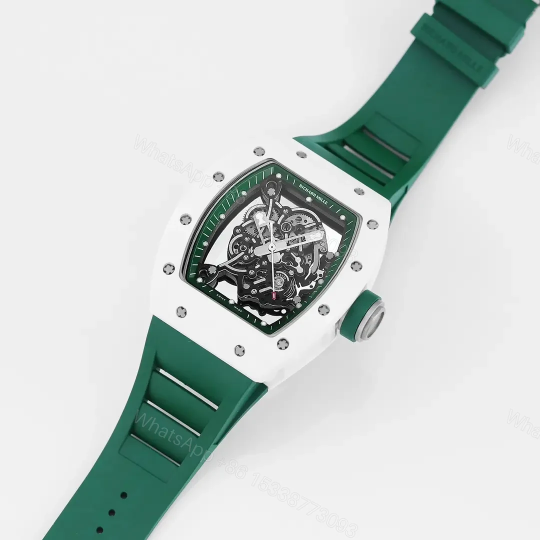 View 4 of KU+ KV-V5 White Ceramic Green Strap Watch