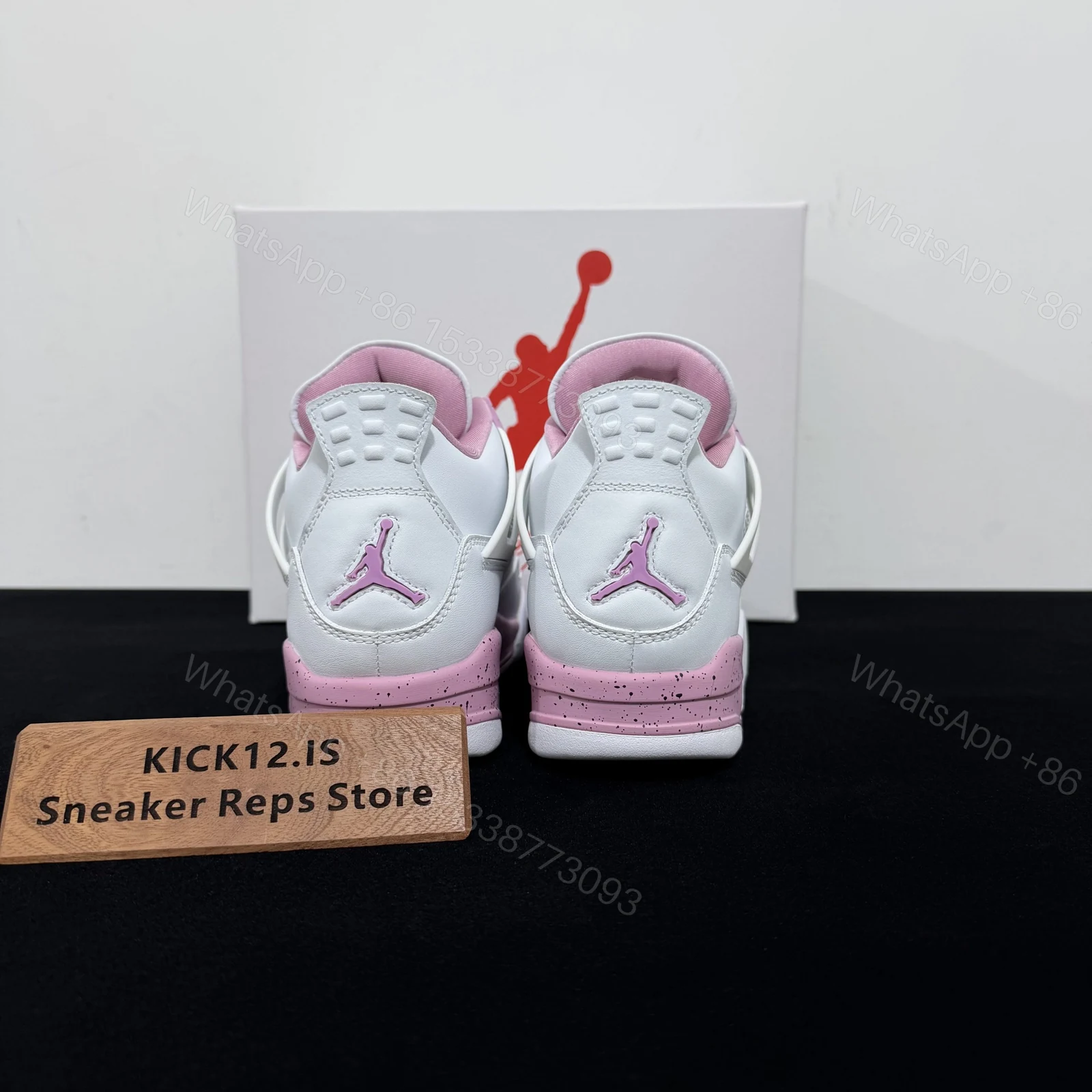 View 6 of Air Jordan 4 Pink Oreo Replica