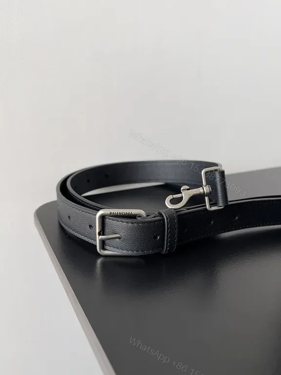 View 8 of Balenciaga Mini Bag: Black Textured Leather, Logo-Centric Chic
