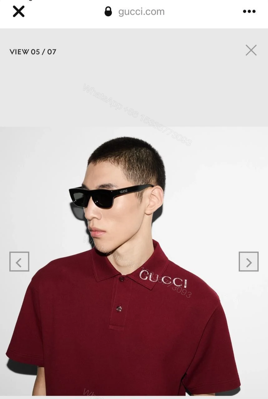 View 6 of First Copy Gucci Imported Quality Exclusive 2025 Polo Tees
