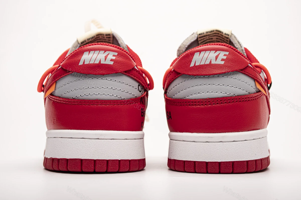 View 6 of OFF White X Nike Dunk Low University Red CT0856-600