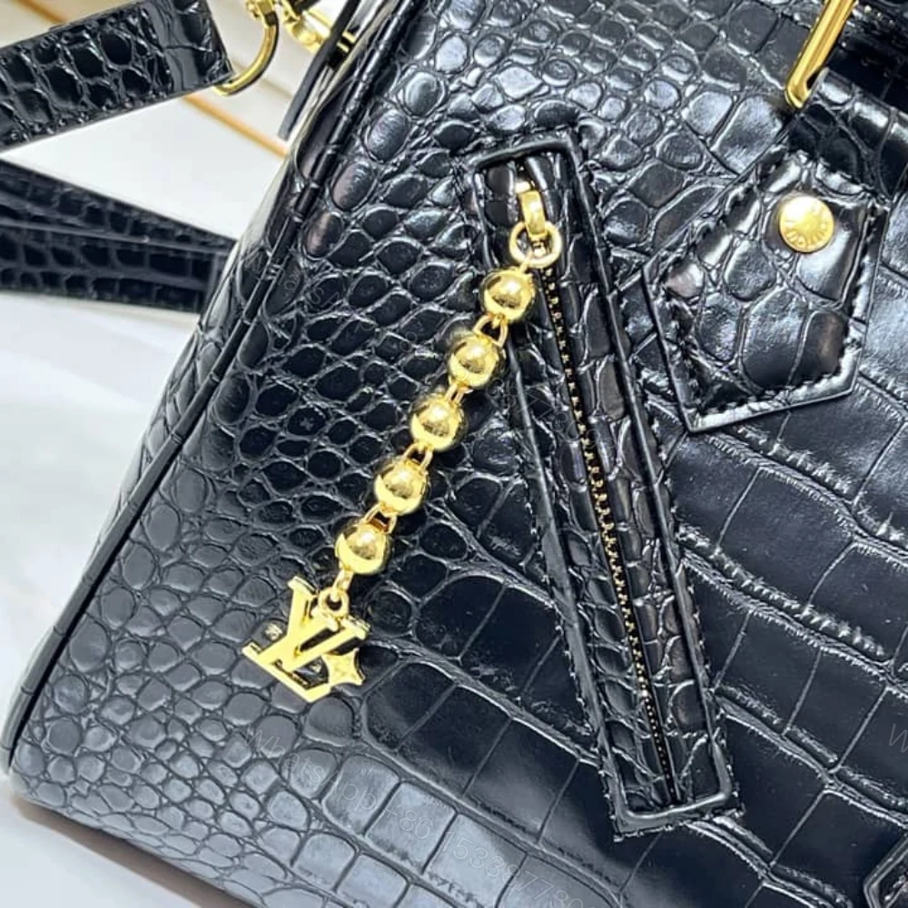 View 3 of Louis Vuitton Speedy Satchel Bag Black 25Cm