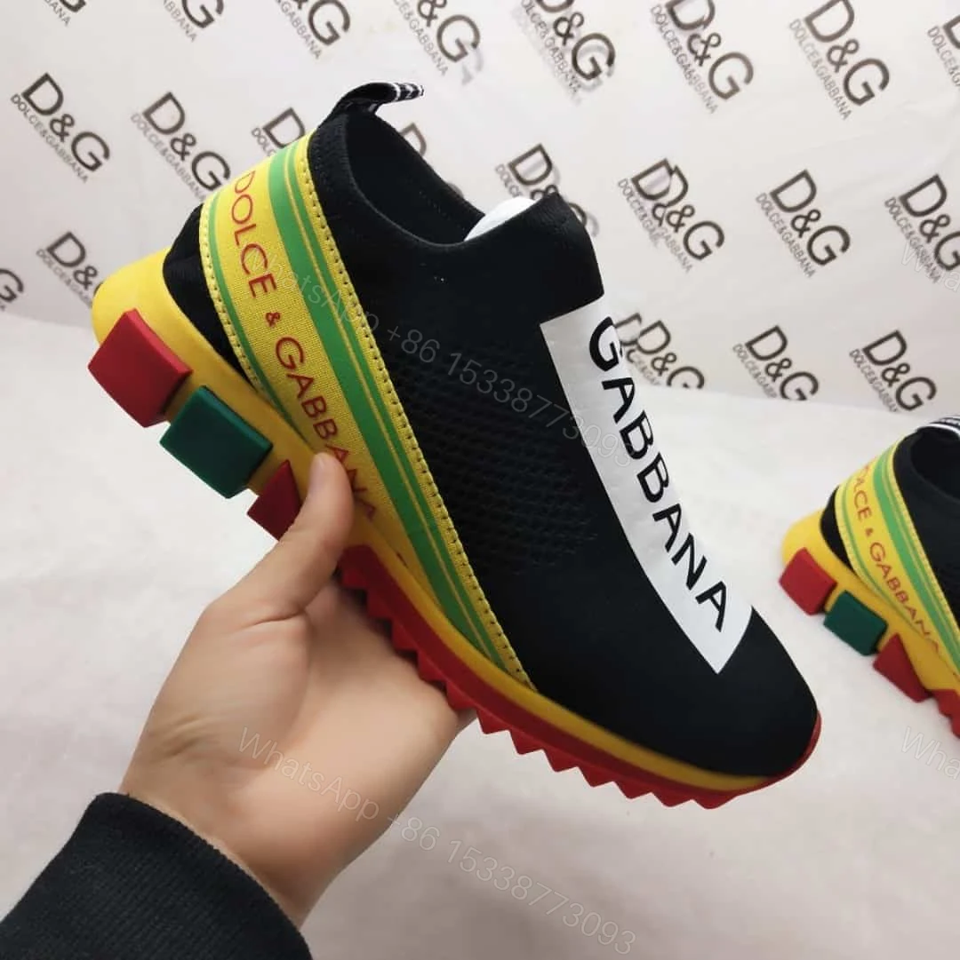 View 3 of DOLCE & GABBANA STRETCH MESH SORRENTO SNEAKERS WITH LOGO – DG47