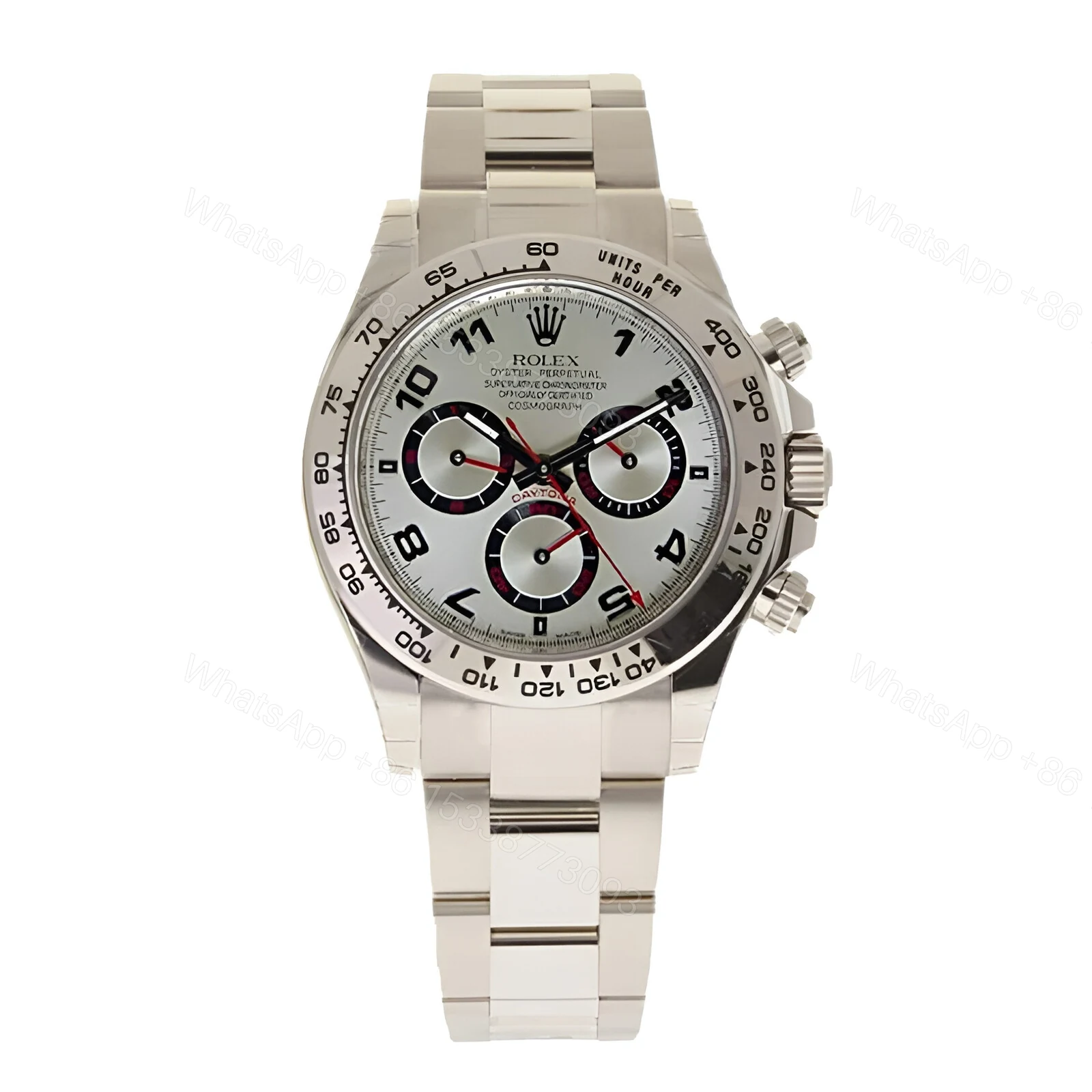 Rolex Daytona 116509 White Gold Silver Dial Replica — view 1