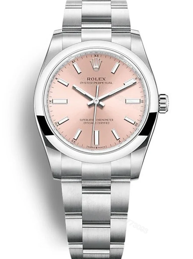 Replica Rolex Oyster Perpetual Lady Pink Dial 124200 34 mm — view 1