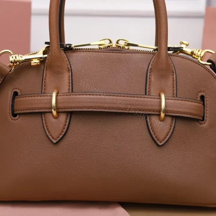 View 7 of 高仿miumiu*Aventure系列5BB169手提包棕色小號免檢版