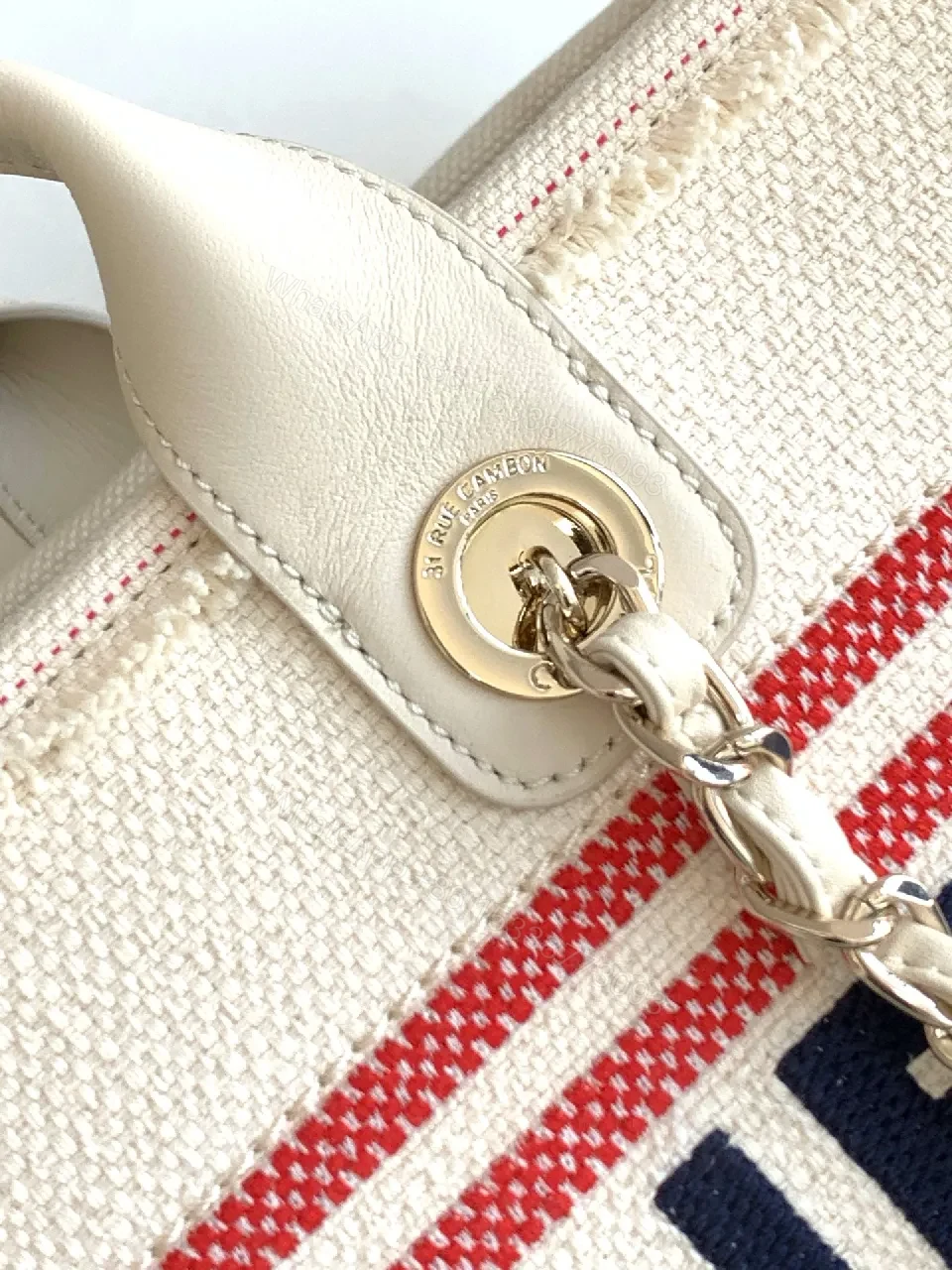 View 4 of Bold Stripes Canvas Tote: Chic, Durable, Versatile Tote