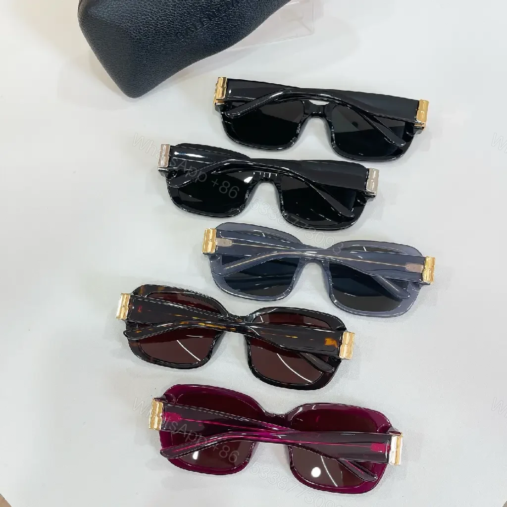 View 3 of Oversized Tortoiseshell Sunglasses with Gold Accent