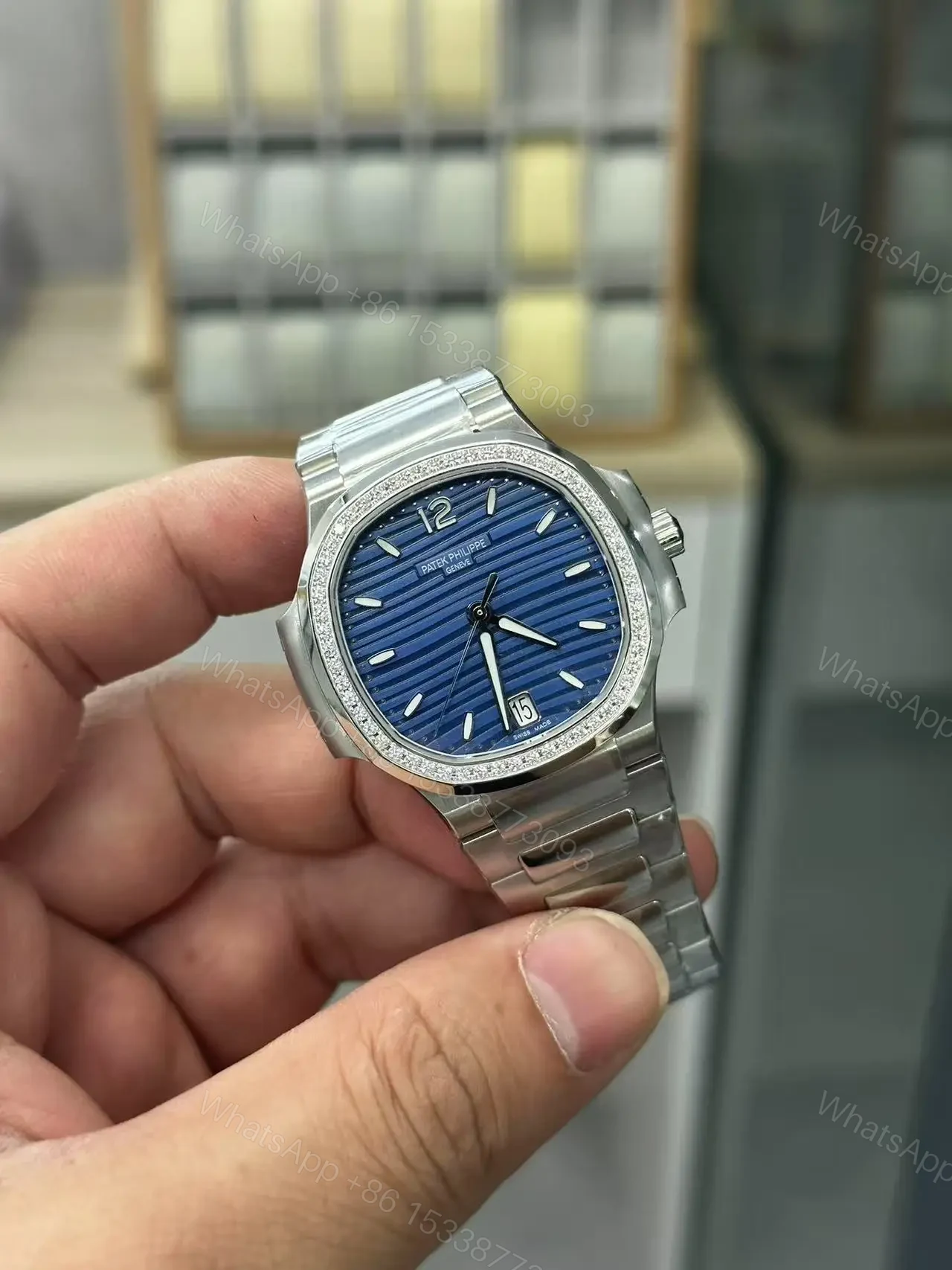 View 6 of Swiss made Replica Patek Philippe Nautilus 7018