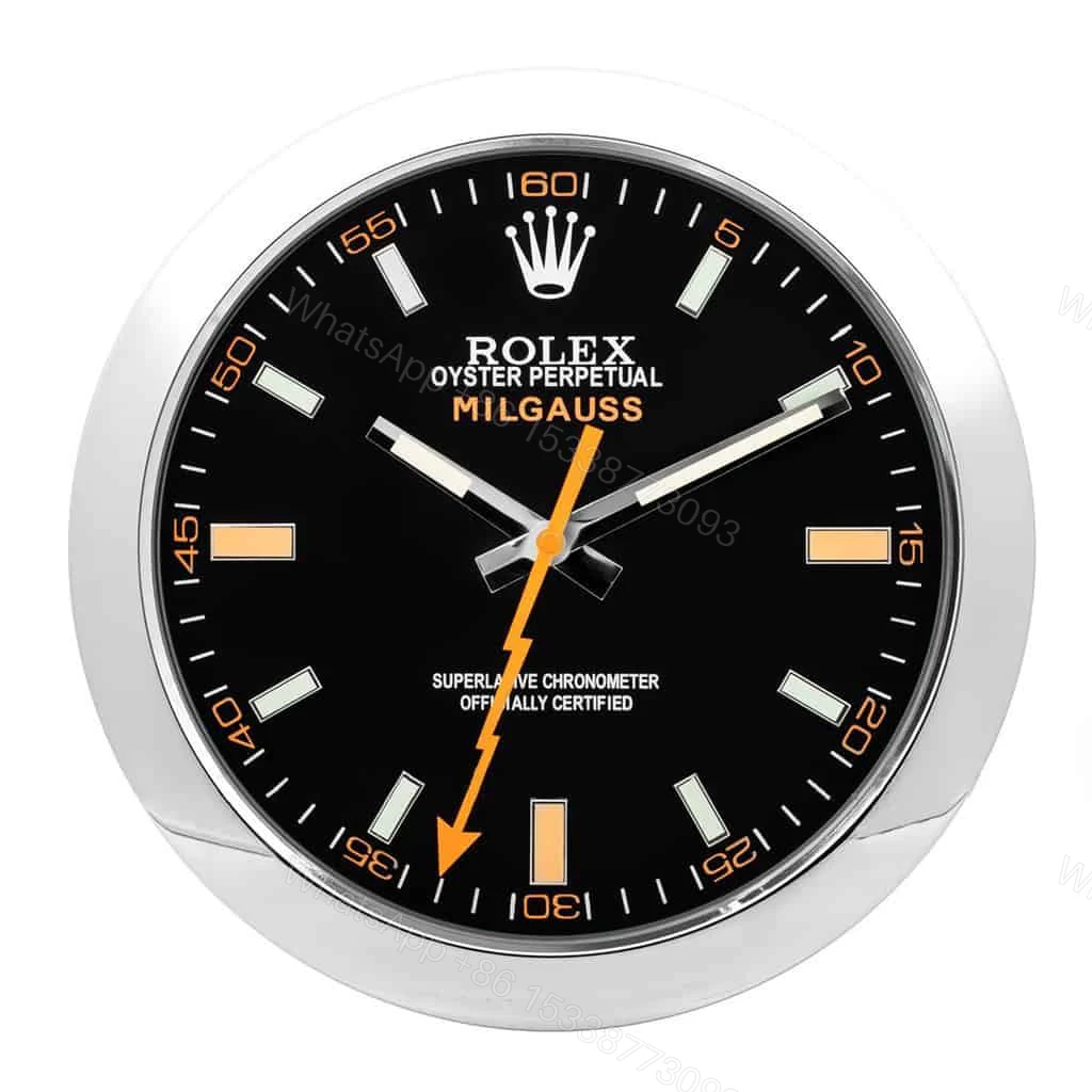 View 3 of ROLEX WALL CLOCK – MILGAUSS BLACK/ORANGE