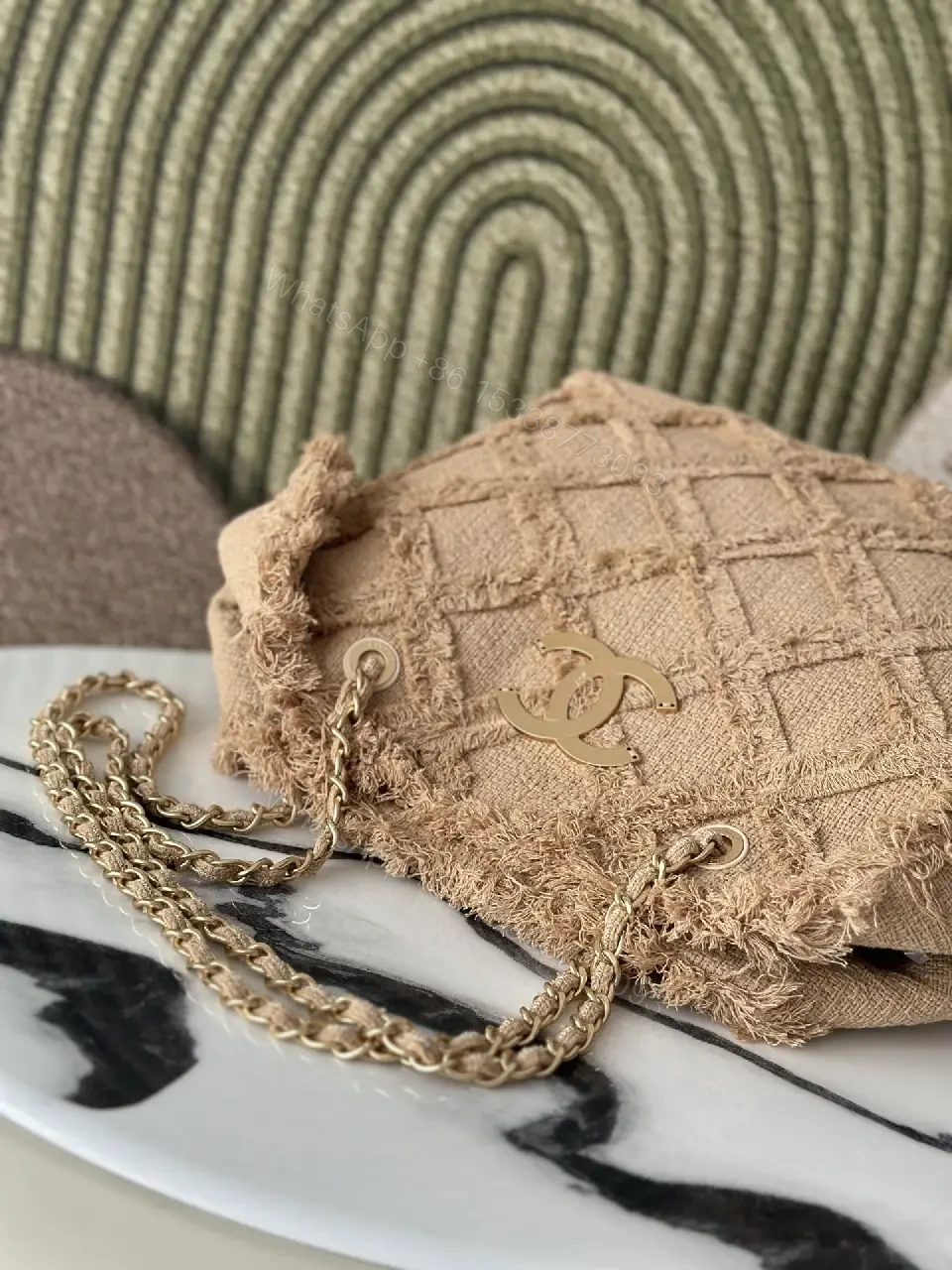 View 5 of Textured Knit Tote: Subtle Luxury Everyday Tote