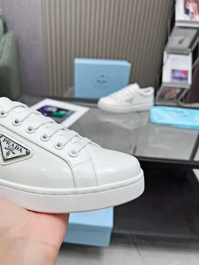 View 10 of PRADA BRUSHED LEATHER SNEAKERS – PRD045