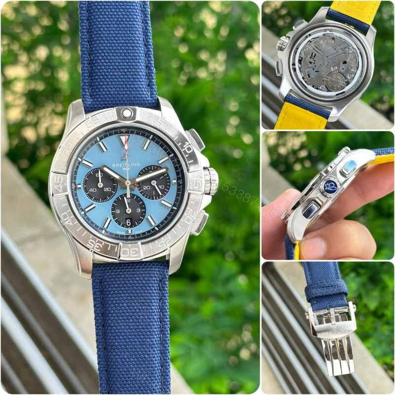 View 3 of Breitling Avenger B01 Chronograph 44 Blue Dial Quartz