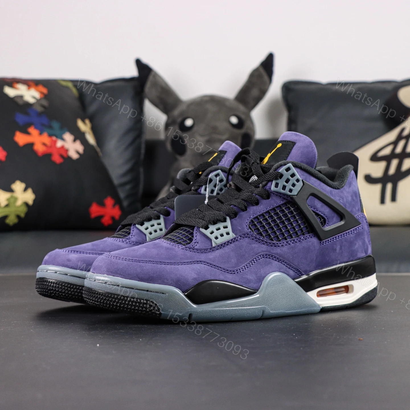 View 7 of Air Jordan 4 Lakers “Imperial Purple” Reps