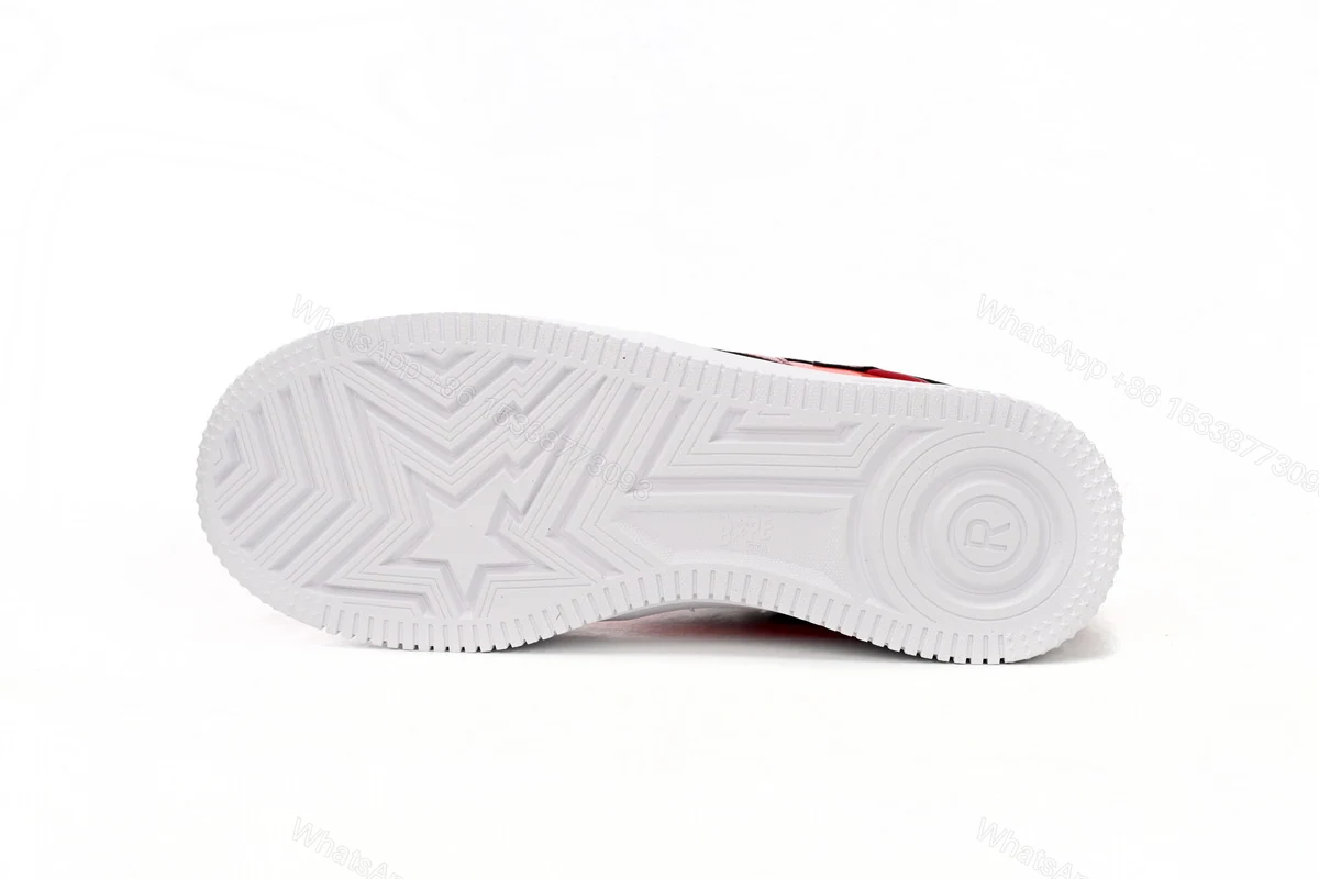 View 4 of Ape Bape Sta Low White Dark Red Mirror Surface 1H20 191 046