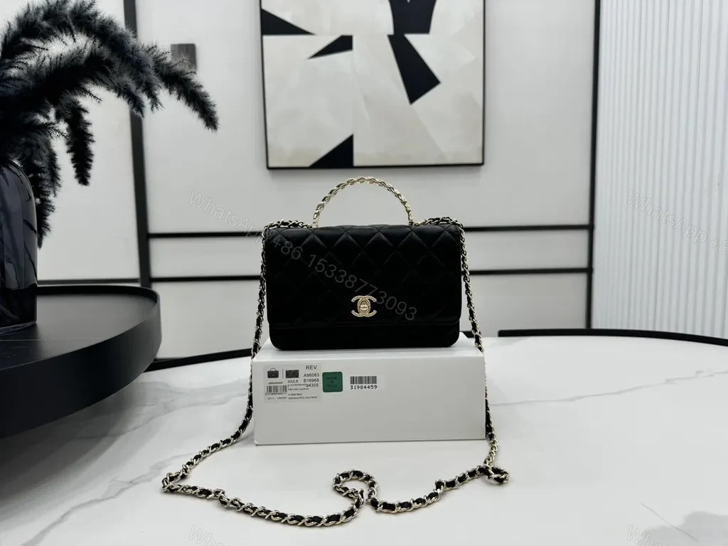 View 7 of Chic Quilted Black Chain Bag: Luxe Everyday Accessory