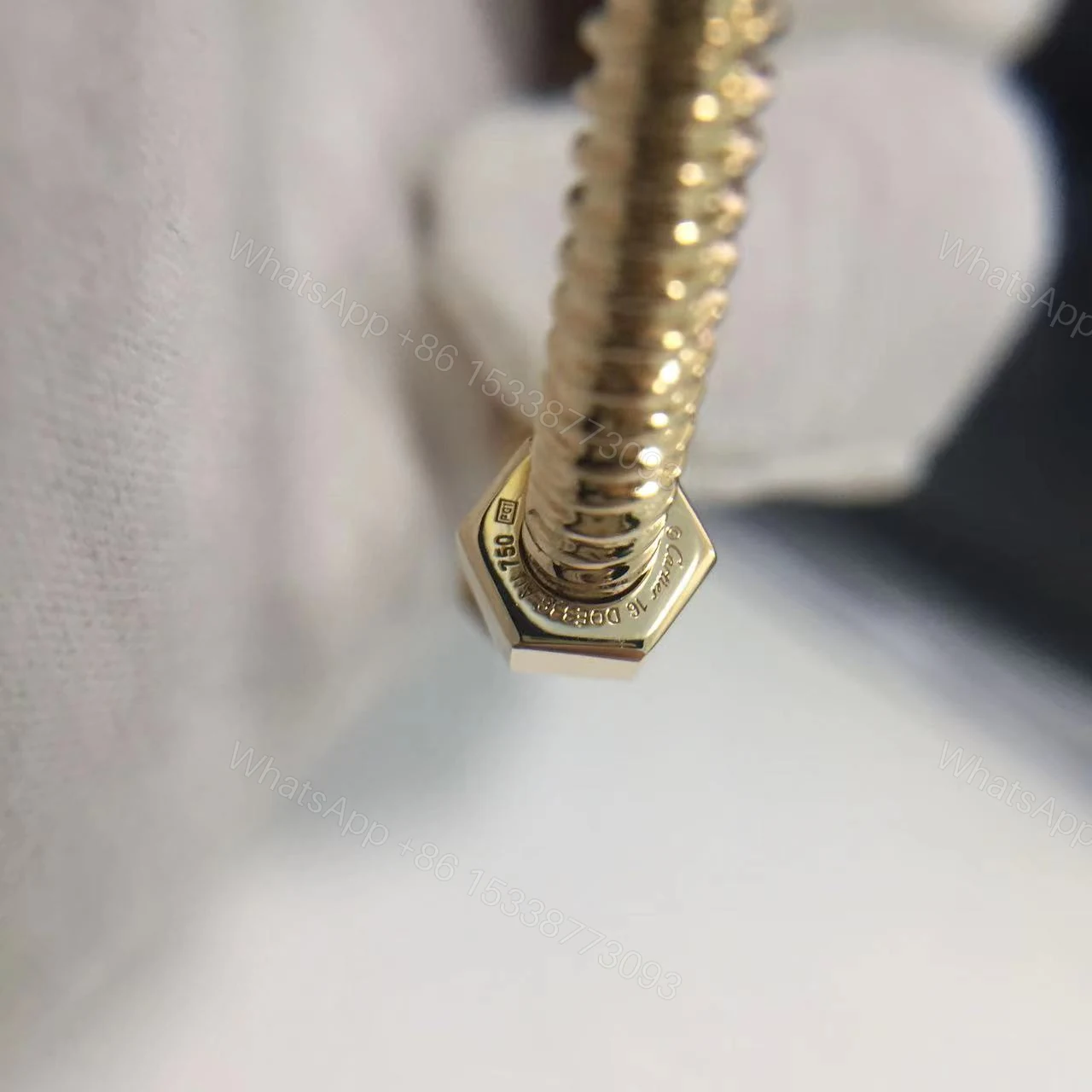 View 6 of 18K Yellow Gold Écrou de Cartier bracelet