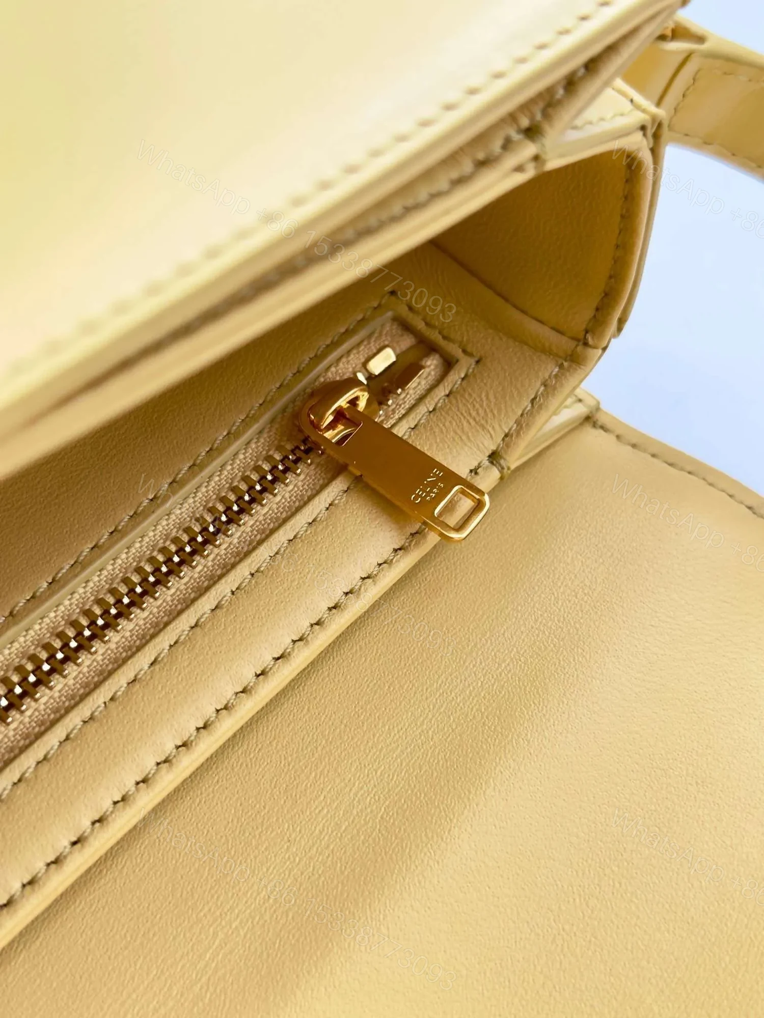 View 6 of Celine Mini Handbag Orange Yellow Super Quality Smooth Leather 19cm