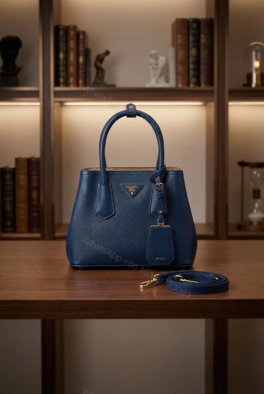 View 3 of Prada Double Saffiano Leather Tote Bag First Copy | AAA+ Replica