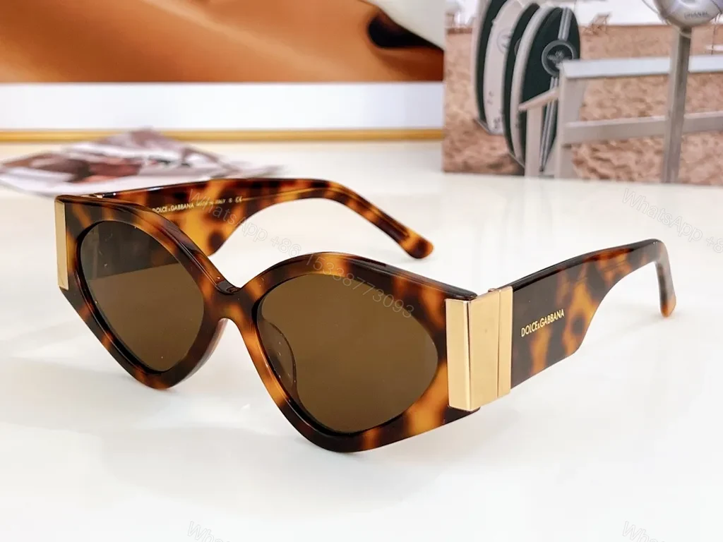 View 8 of Oversized Cat-Eye Sunglasses: Black, Gold Accents, Designer-Inspired