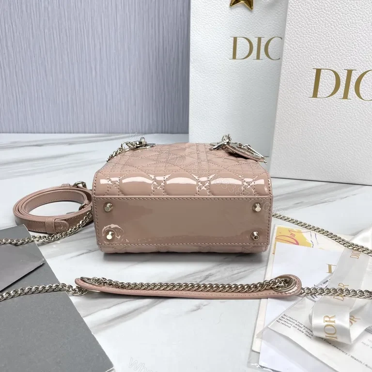 View 9 of Chic Quilted Mini Bag: Leather, Structured, Dior Charms