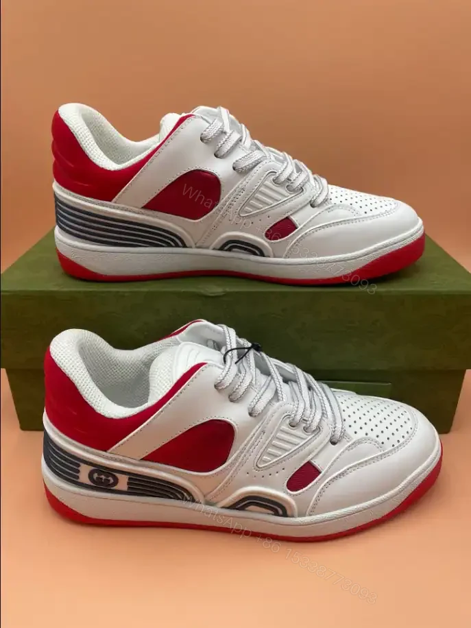 View 6 of GUCCI BASKET SNEAKERS IN WHITE AND RED – GC182