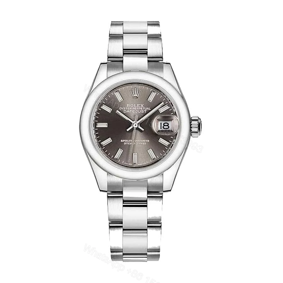 Rolex Datejust 41 126334 Super Clone: Steel Fluted Bezel Dark Grey Dial — view 1